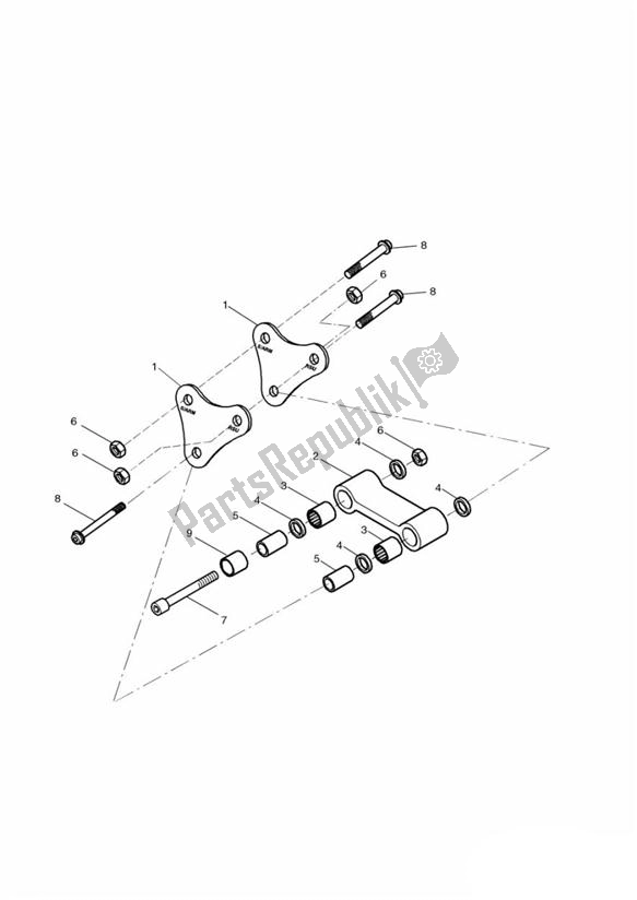 Wszystkie części do Zawieszenie Tylne Triumph Sprint RS 955 UP TO VIN 139276 1999 - 2002