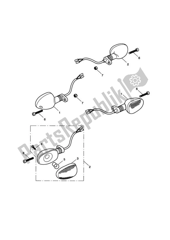 Toutes les pièces pour le Indicator du Triumph Daytona 675 UP TO VIN 381274 2006 - 2012