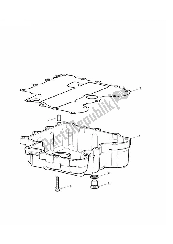 Wszystkie części do Oil Sump Triumph Thunderbird 1600 & 1700 1597 2009 - 2015