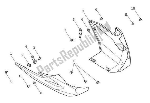 All parts for the Sumpguard of the Triumph Tiger 1200 XRX 1215 2018 - 2020