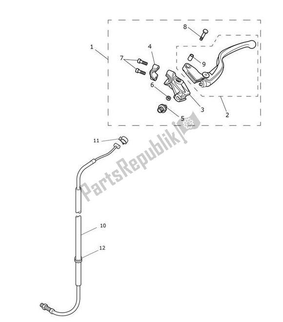 Wszystkie części do Sterowanie Sprz? G? Em Triumph Speed Triple RS From VIN 867601 1050 2018 - 2020