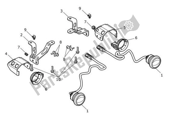 Todas las partes para Faros Antiniebla de Triumph Tiger 1200 XRT 1215 2018 - 2020