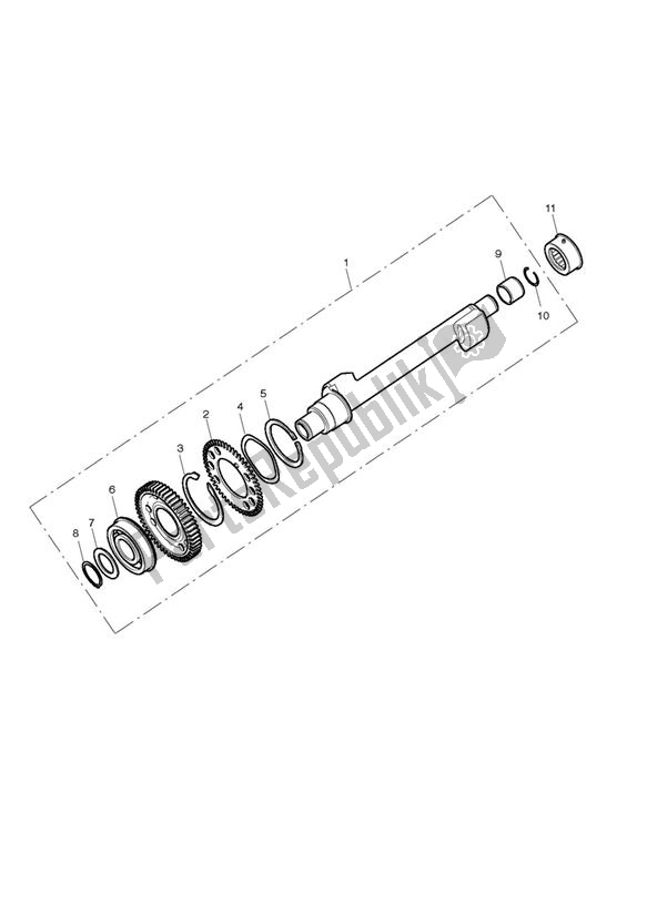 Toutes les pièces pour le Arbre D'équilibrage du Triumph Street Triple From VIN 560477 675 2012 - 2016