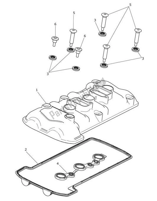 Wszystkie części do Camshaft Cover Triumph Tiger 1200 XCX 1215 2018 - 2020