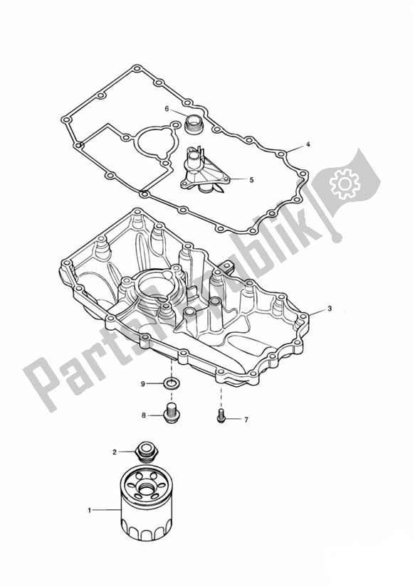 Todas las partes para Oil Sump de Triumph Daytona 955I From VIN 132513 1997 - 2006