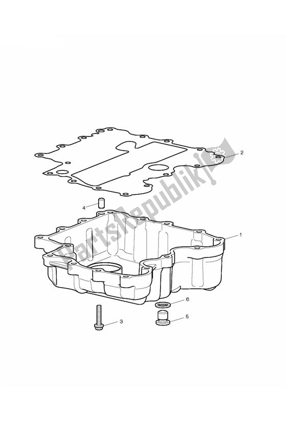 All parts for the Oil Sump of the Triumph Thunderbird Commander 1699 2014 - 2016