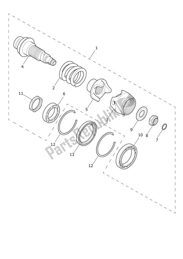 Alle onderdelen voor de Torsional Damper van de Triumph Rocket 3 GT 2458 2020 - 2024
