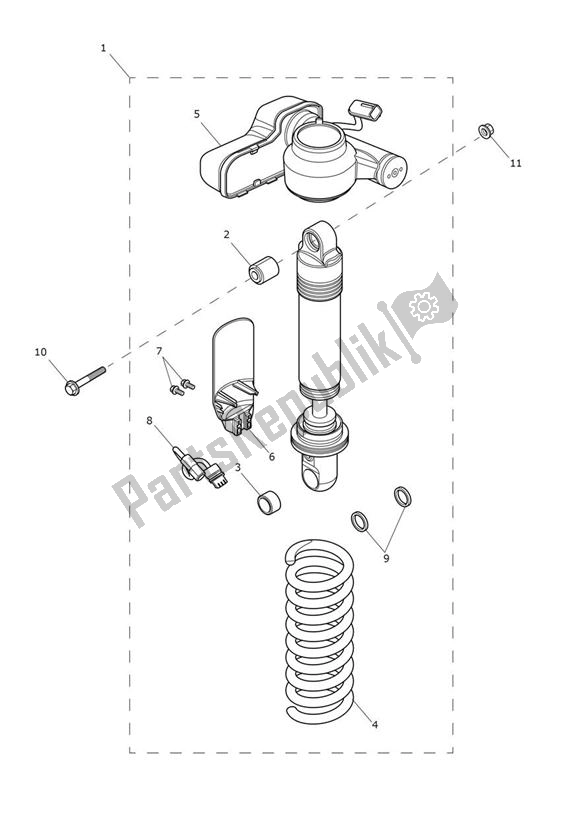 Wszystkie części do Rear Suspension Unit - Explorer Xcx Triumph Explorer XCX 1215 2012 - 2019