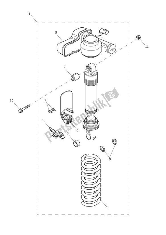 Wszystkie części do Rear Suspension Unit - Explorer Xrx Triumph Explorer XRX 1215 2015 - 2018