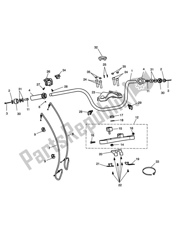 All parts for the Handlebar Switch of the Triumph Rocket III 2294 2004 - 2012