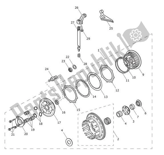 Tutte le parti per il Frizione del Triumph Speed Triple RS From VIN 867601 1050 2018 - 2020
