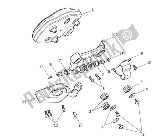 Alle onderdelen voor de Instrument van de Triumph Scrambler 1200 XC UP TO AE 9097 2019 - 2020