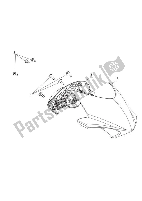 All parts for the Flyscreen Rx of the Triumph Street Triple R & RX From VIN 560477 675 2012 - 2016