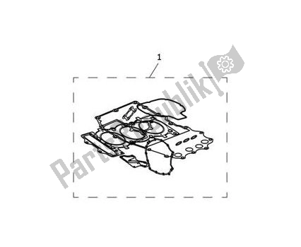 All parts for the Gasketkit Complete of the Triumph Scrambler 1200 XC UP TO AE 9097 2019 - 2020