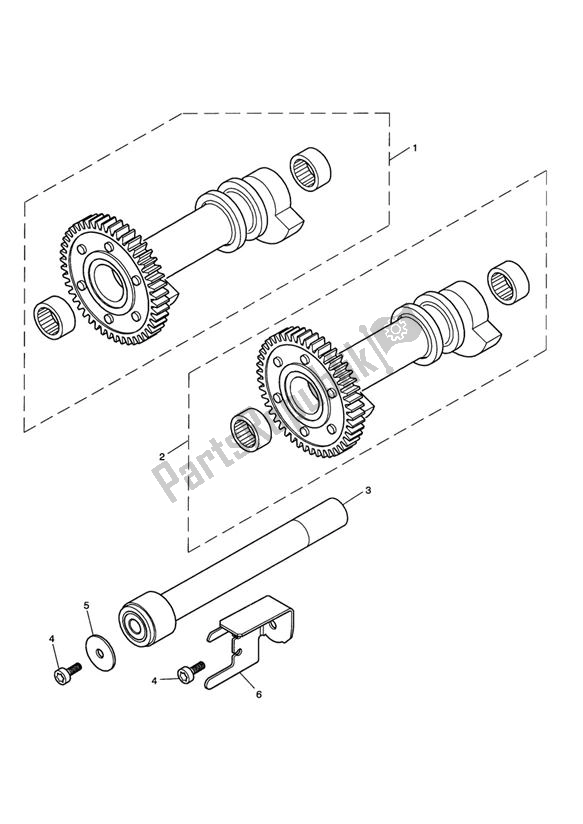 Todas las partes para Balancer Shafts de Triumph Thruxton Carburator 865 2004 - 2007