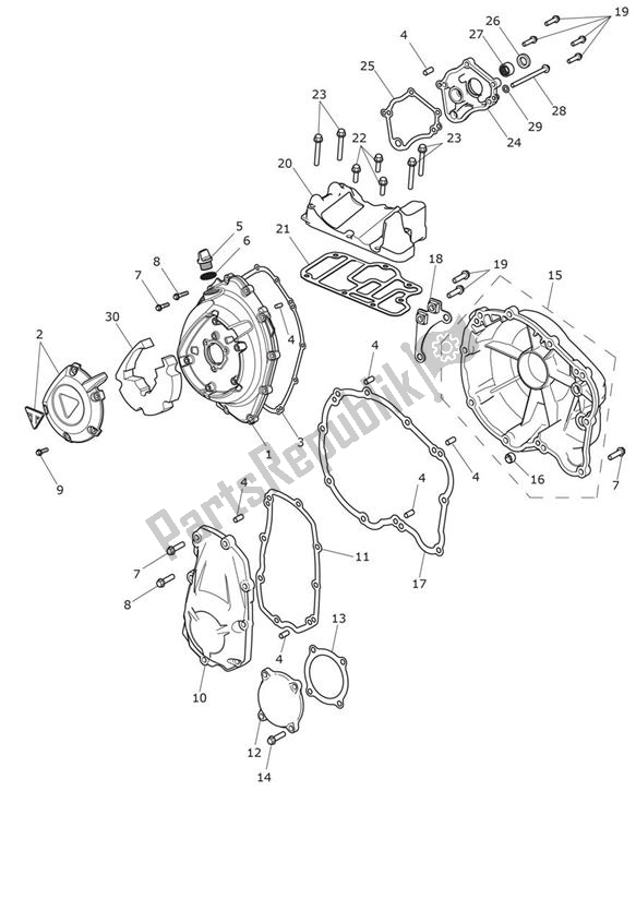 Todas las partes para Cubierta Del Motor de Triumph Tiger 1200 SE Alpine 1215 2020 - 2021