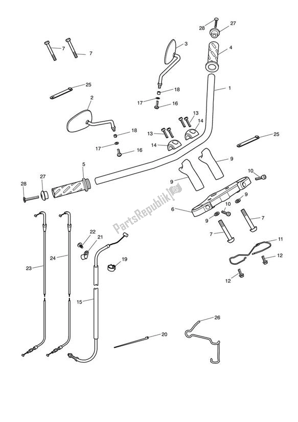 Wszystkie części do Handlebar Switch Triumph Speedmaster EFI From VIN 469050 865 2008 - 2017