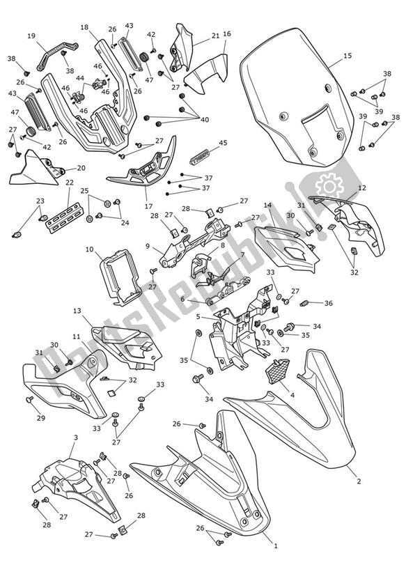 Toutes les pièces pour le Cockpit du Triumph Tiger 1200 Rally Explorer 1215 2022 - 2024