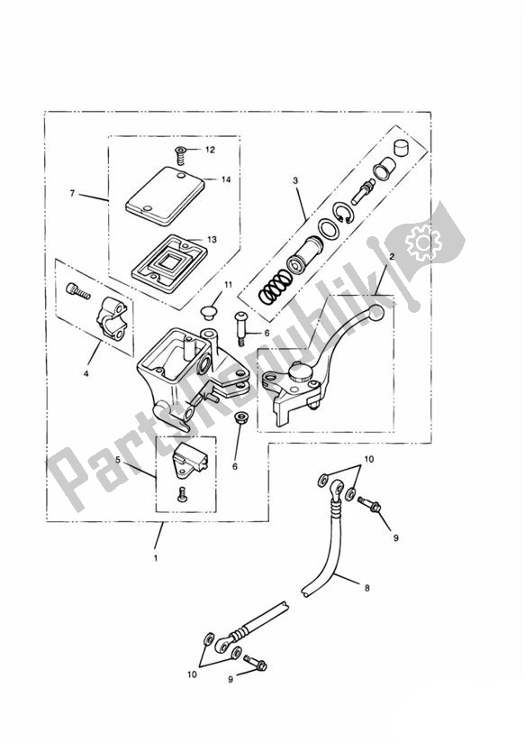 Tutte le parti per il Controllo Della Frizione del Triumph Daytona 900 & 1200 885 1992 - 1997