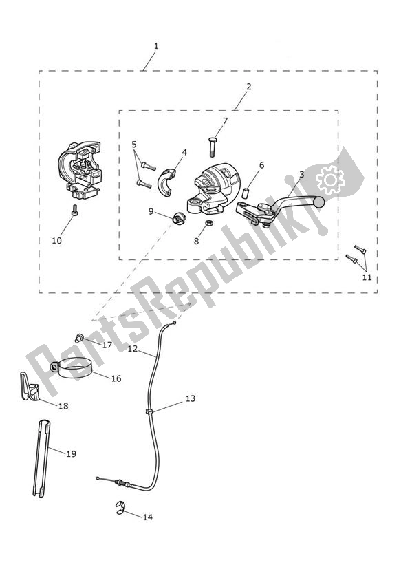 Todas las partes para Control De Embrague de Triumph Speedmaster 1200 From AC 1201 2022 - 2024