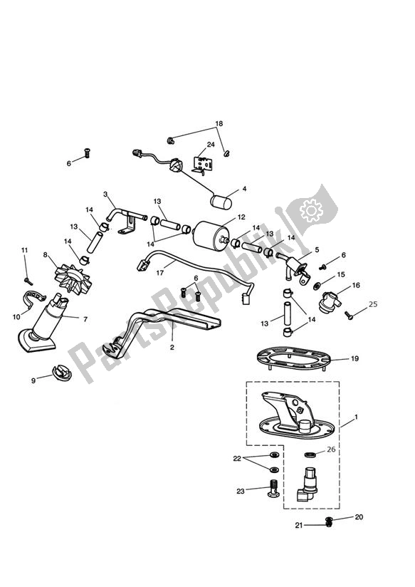 Toutes les pièces pour le Pompe à Essence du Triumph Rocket III Classic 2294 2006 - 2010