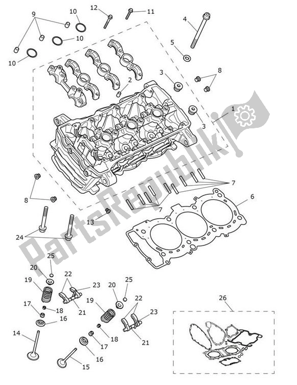 Wszystkie części do G? Owica Cylindra Triumph Tiger 1200 Rally Explorer 1215 2022 - 2024