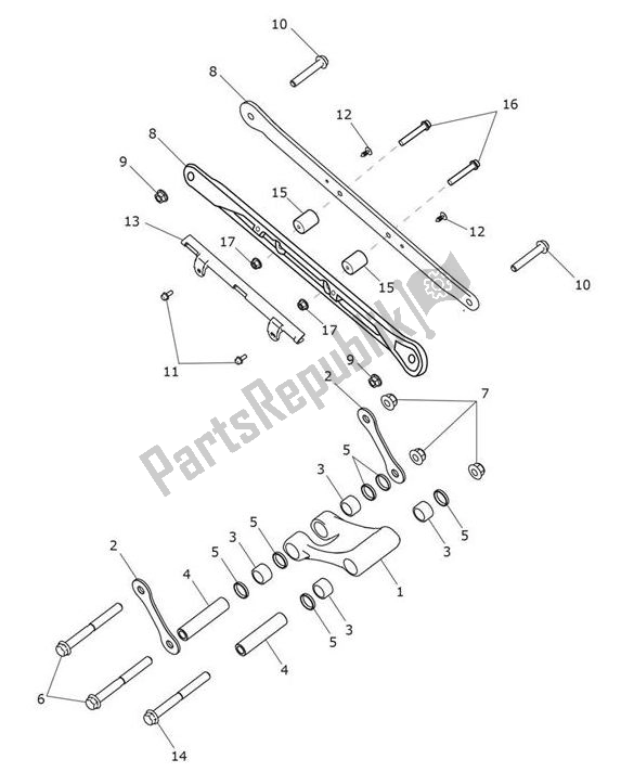 Todas las partes para Varillaje De Suspensión Trasera de Triumph Tiger 1200 XRT 1215 2018 - 2020