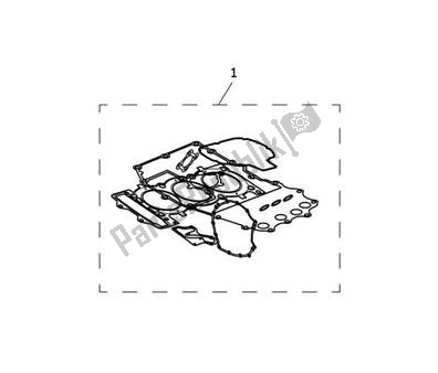 Todas las partes para Gasketkit Complete de Triumph Tiger XCA From VIN 855532 1215 2018 - 2021