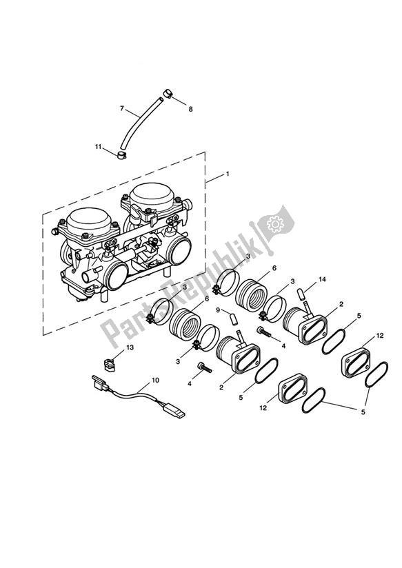 All parts for the Carburator of the Triumph Scrambler Carburator UP TO 2007 865 2006 - 2008