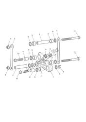 tringlerie de suspension arrière