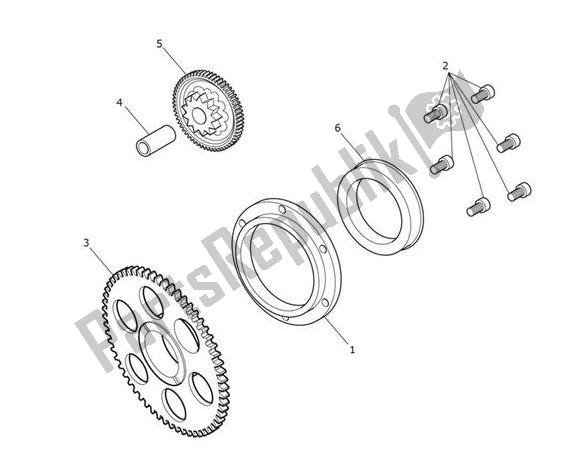 Tutte le parti per il Sprag Clutch del Triumph Tiger XR From VIN 855532 1215 2018 - 2020