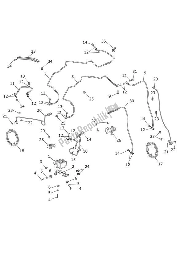 Tutte le parti per il Abs del Triumph Thruxton 1200 2016 - 2020