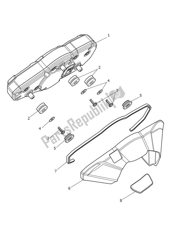 All parts for the Instrument - Explorer Xr of the Triumph Explorer XR 1215 2012 - 2019