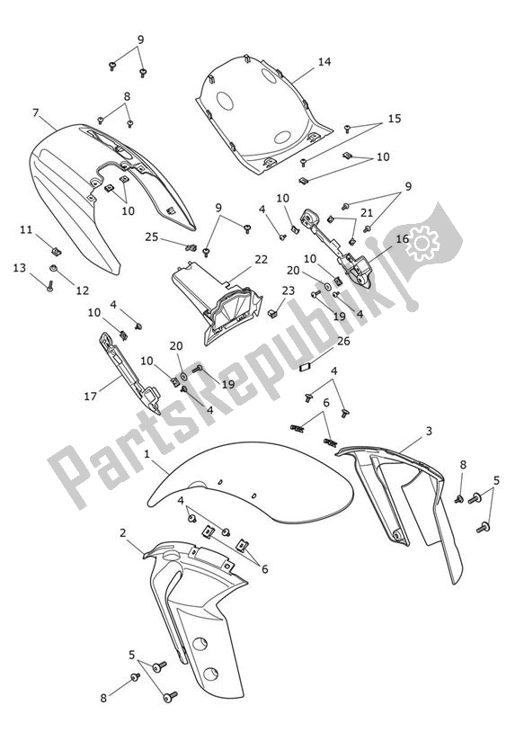 Wszystkie części do B? Otnik Triumph Rocket 3 GT 2458 2020 - 2024