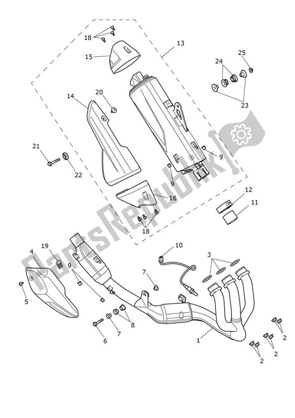 Todas las partes para Cansada de Triumph Tiger 900 GT UP TO BP 6440 888 2020 - 2021