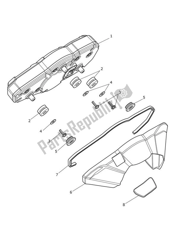 Tutte le parti per il Instrument - Explorer Xcx del Triumph Explorer XCX 1215 2012 - 2019