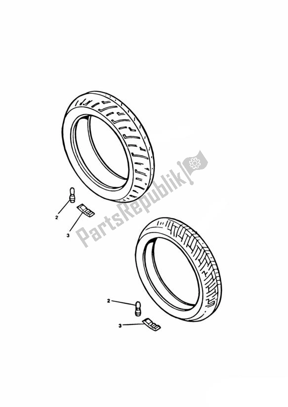 Alle onderdelen voor de Tyres van de Triumph Sprint ST 955I From VIN 139277 2002 - 2004