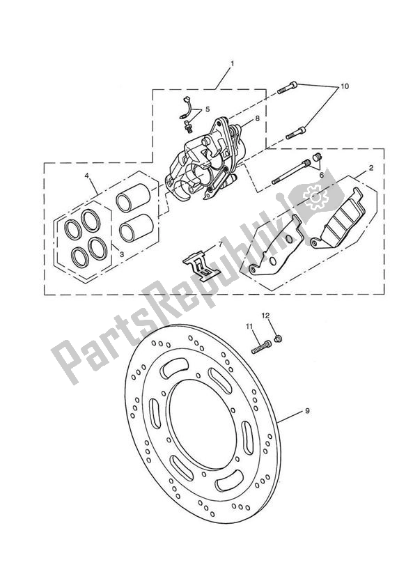 Tutte le parti per il Break Front del Triumph America Carburator 790 2001 - 2007