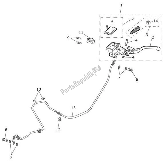 All parts for the Clutch Control of the Triumph Tiger 1200 XRX 1215 2018 - 2020