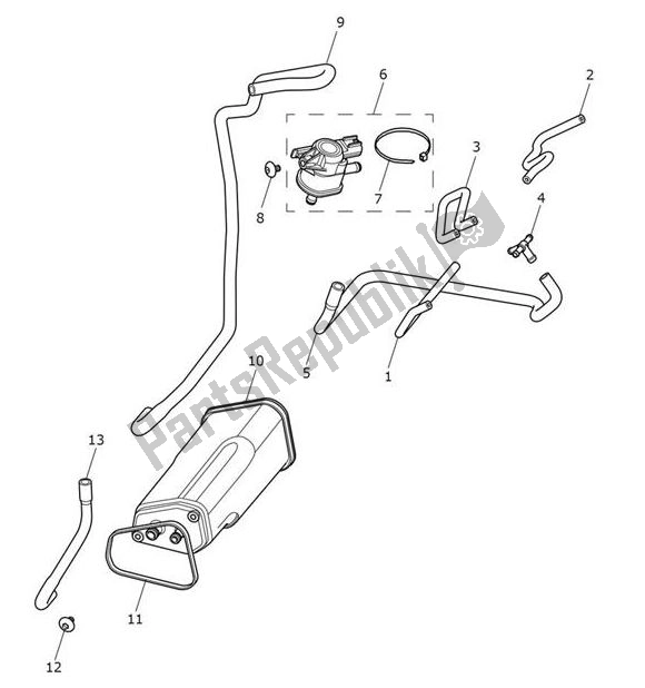 Tutte le parti per il Evap System del Triumph Tiger 1200 XR 1215 2018 - 2020