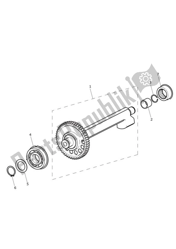 All parts for the Balancer Shaft - Explorer Xr of the Triumph Explorer XR 1215 2012 - 2019