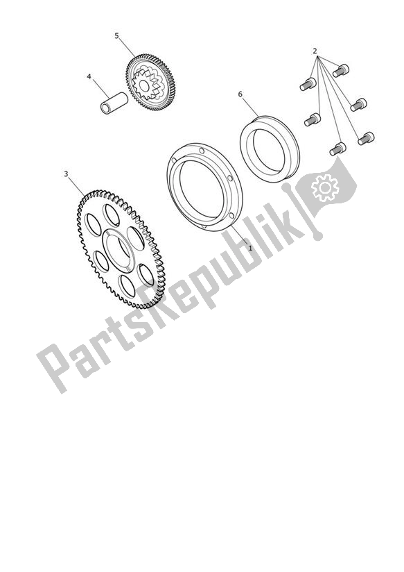 Alle onderdelen voor de Sprag Clutch van de Triumph Street Triple Moto2 765 2020 - 2024