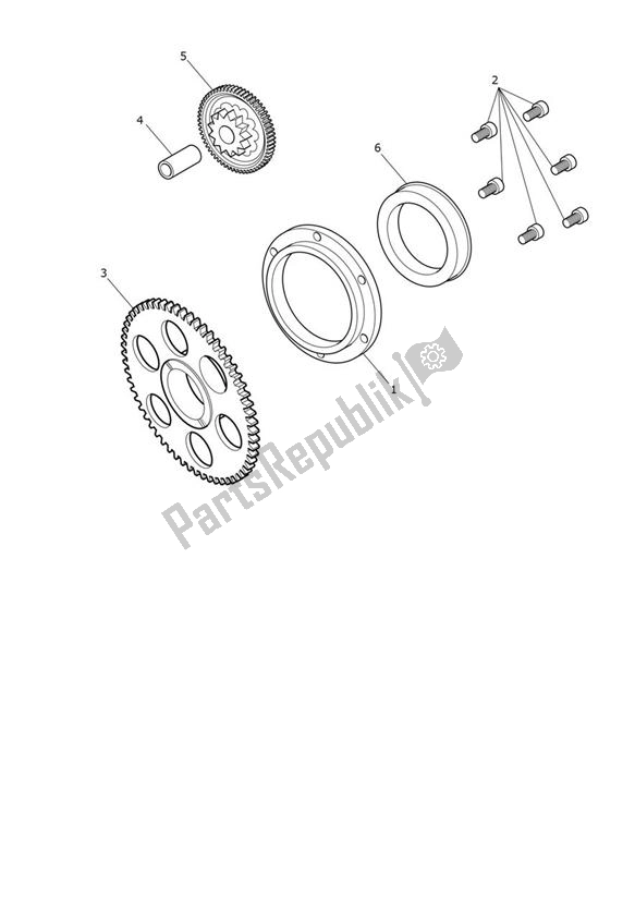 Todas las partes para Sprag Clutch de Triumph Street Triple RS From VIN 966534 765 2020 - 2024