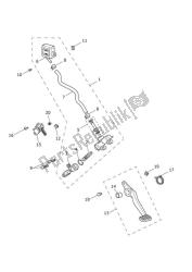 Master Cylinder Assy rear - Street Twin up to VIN AB9714