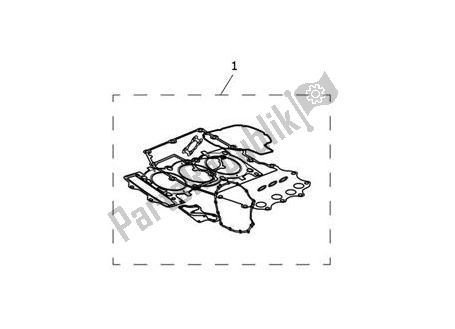 Tutte le parti per il Engine Gasket Kit Cylinderhead del Triumph Speed Triple S From VIN 867685 1050 2018 - 2021