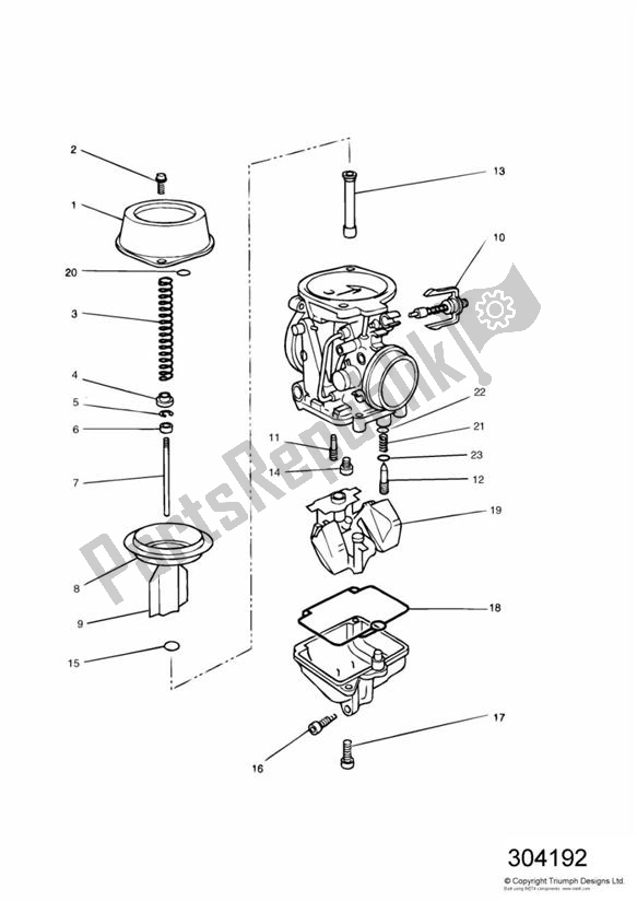 Wszystkie części do Carburator Parts Mikuni - T400 Triumph Tiger T 400 Carbs 885 1993 - 1998