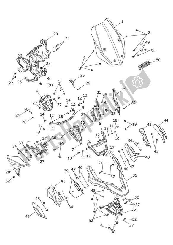 Tutte le parti per il Cockpit - Explorer Xr del Triumph Explorer XR 1215 2012 - 2019