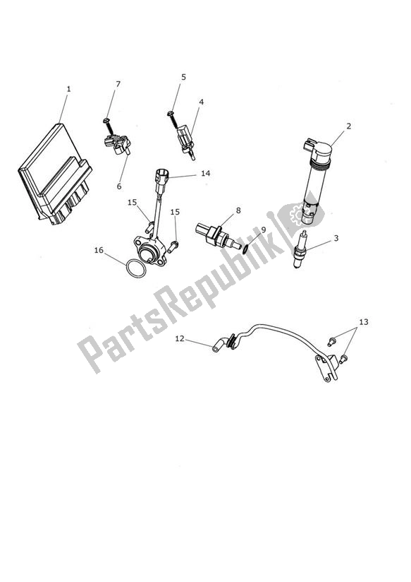 Toutes les pièces pour le Engine Management - Explorer Xr du Triumph Explorer XR 1215 2012 - 2019