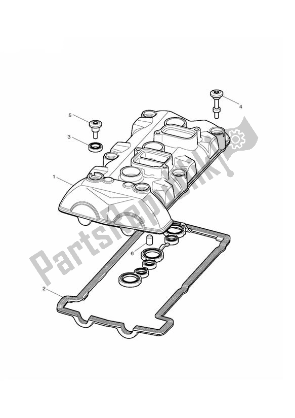 Toutes les pièces pour le Camshaft Cover du Triumph Daytona 675 From VIN 564948 2017 - 2018