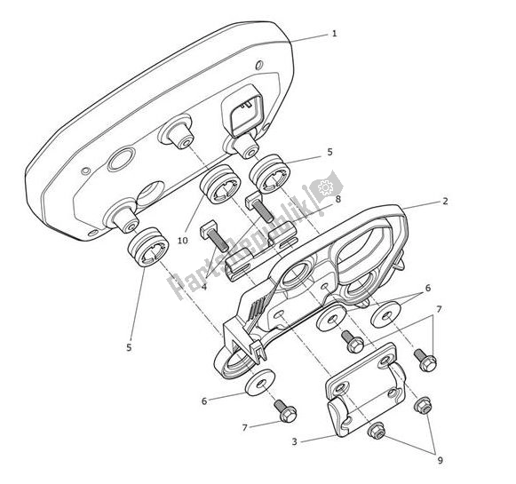All parts for the Instrument of the Triumph Speed Triple RS From VIN 867601 1050 2018 - 2020